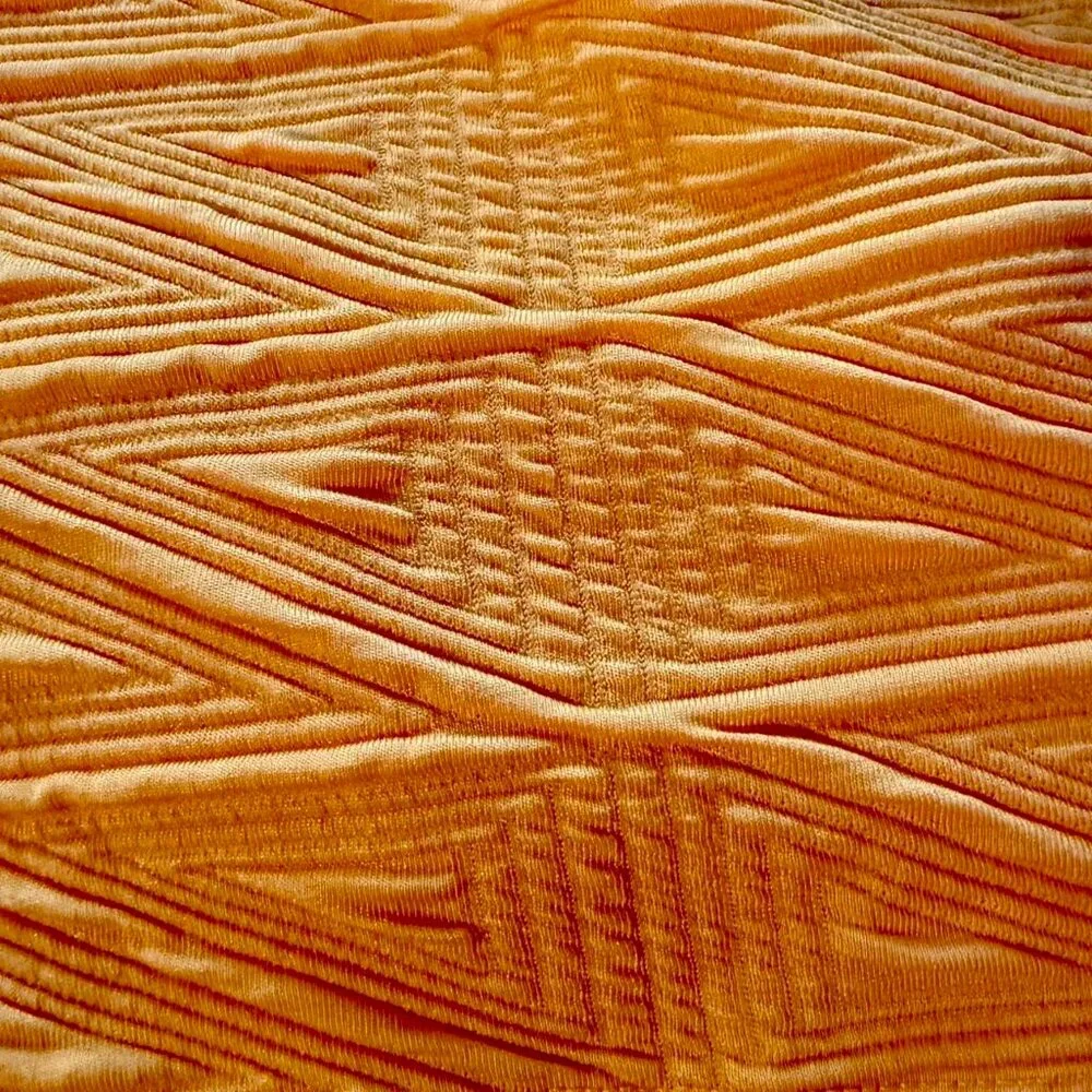 NWT Free People Women's Orange and Yellow Babydoll Puffy Sleeved Dress - Picture 4 of 9